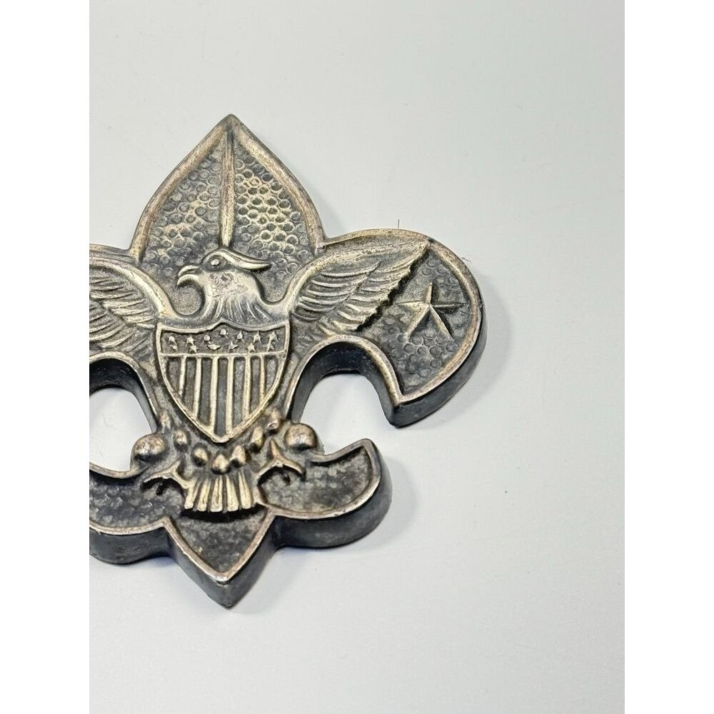 Paperweight Boy Scouts of America Fleur-de-Lis Felt Back Office Desk Decor - Picture 5 of 14